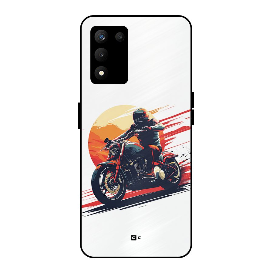 Retro Biker Metal Back Case for realme 9 5G SE