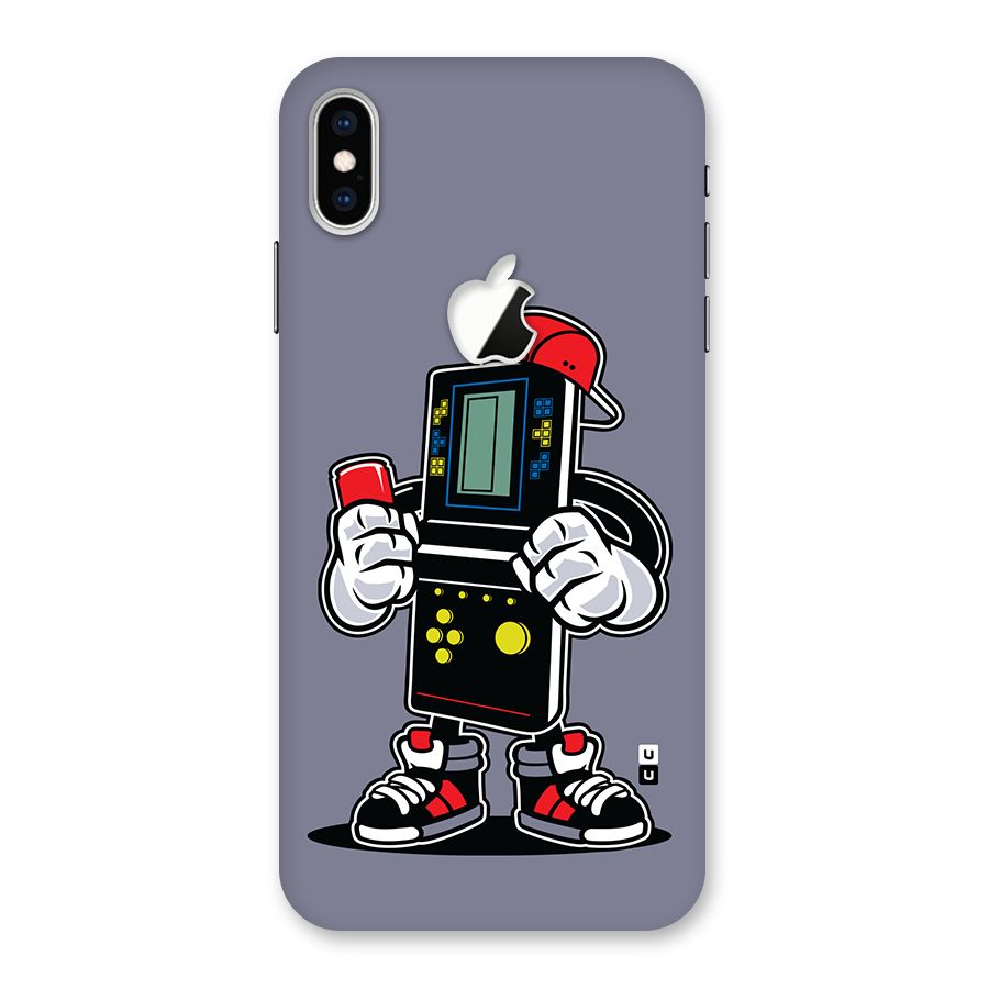 Retro Boy Back Case for iPhone XS Max Apple Cut