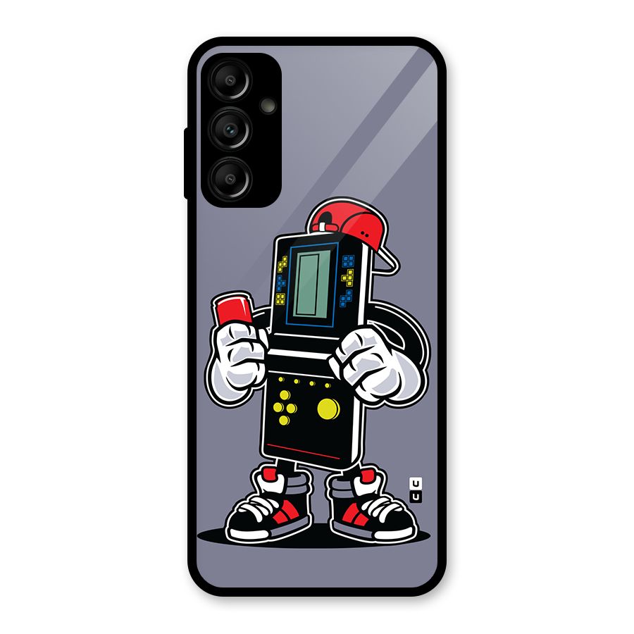 Retro Boy Glass Back Case for Galaxy A14 5G