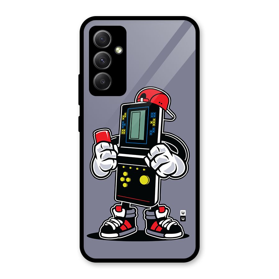 Retro Boy Glass Back Case for Galaxy A34