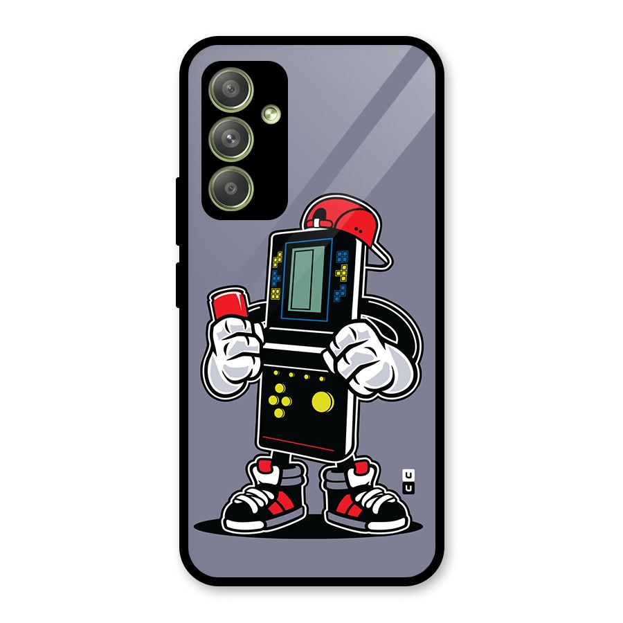Retro Boy Glass Back Case for Galaxy A54