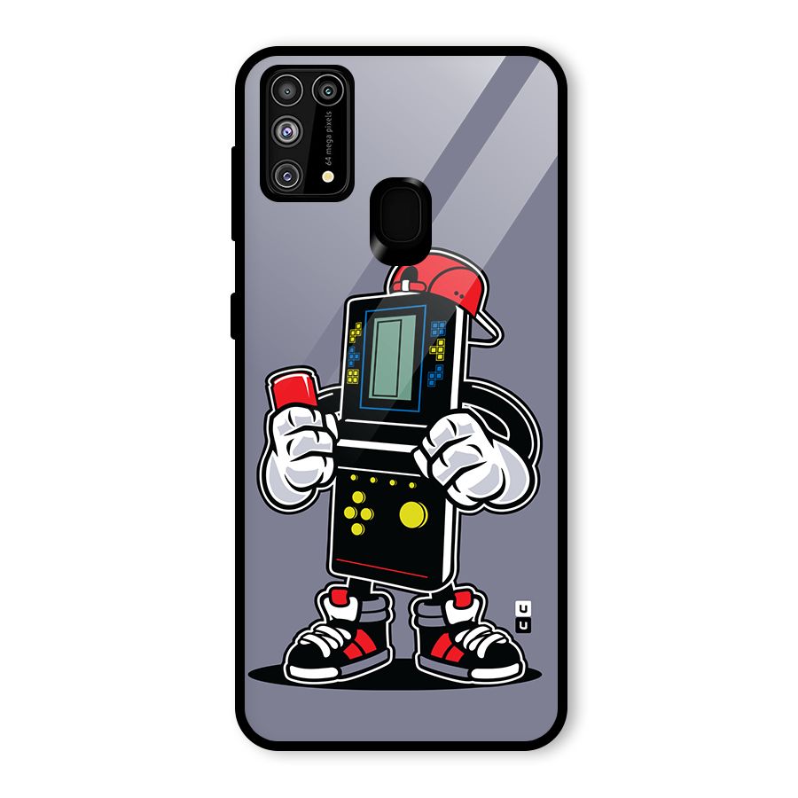 Retro Boy Glass Back Case for Galaxy F41