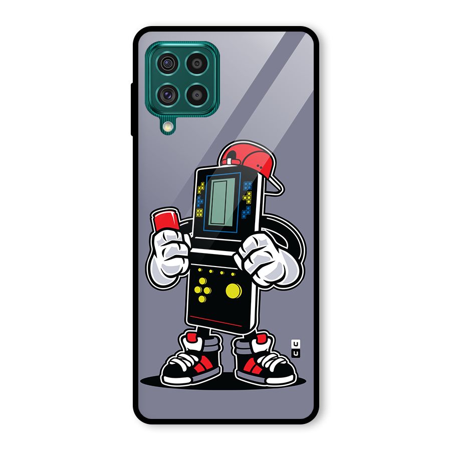 Retro Boy Glass Back Case for Galaxy F62