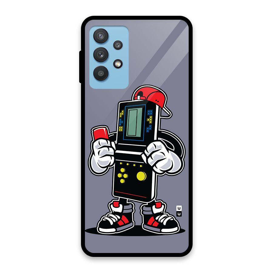 Retro Boy Glass Back Case for Galaxy M32 5G