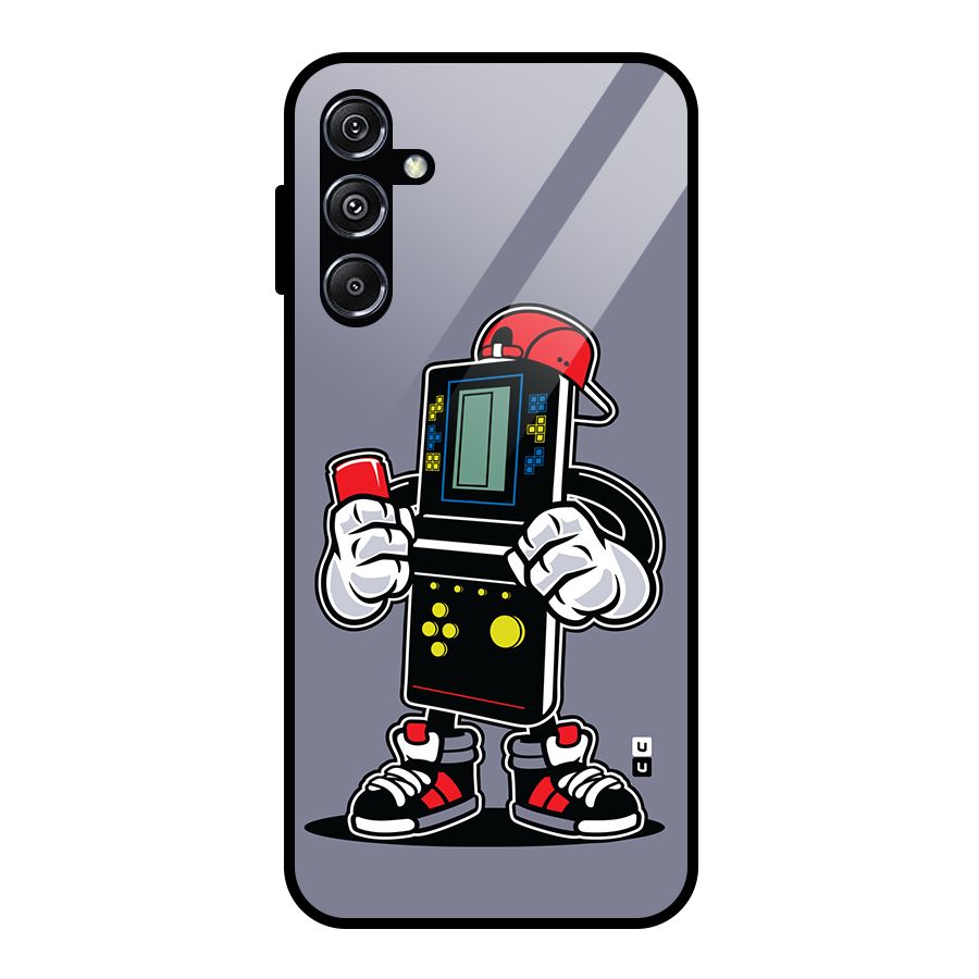 Retro Boy Glass Back Case for Galaxy M34 5G