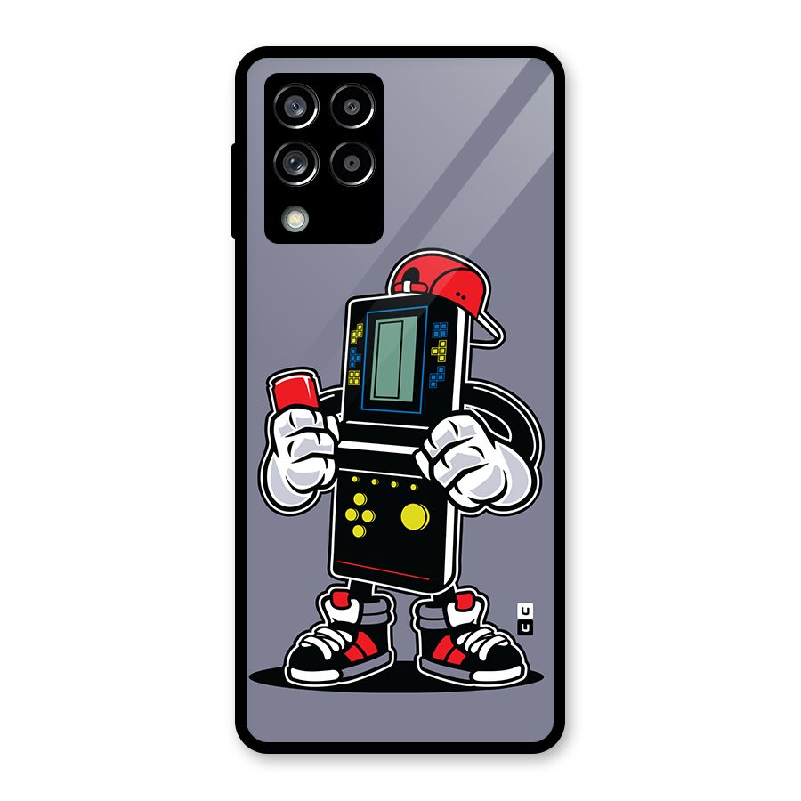 Retro Boy Glass Back Case for Galaxy M53 5G