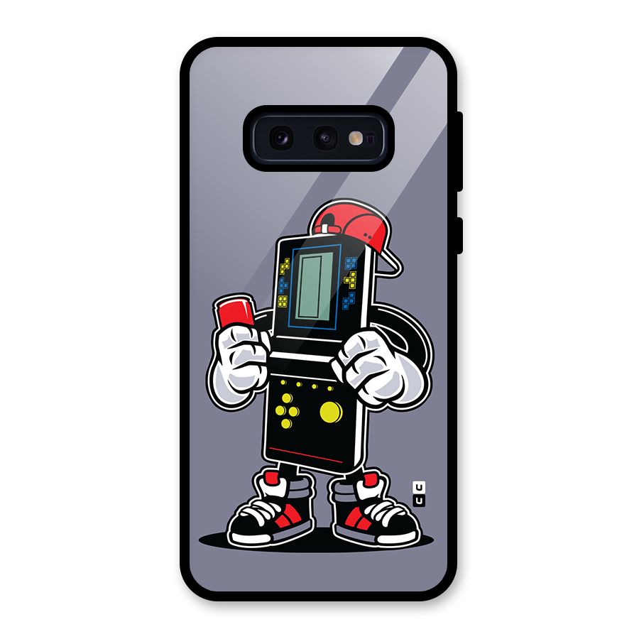 Retro Boy Glass Back Case for Galaxy S10e