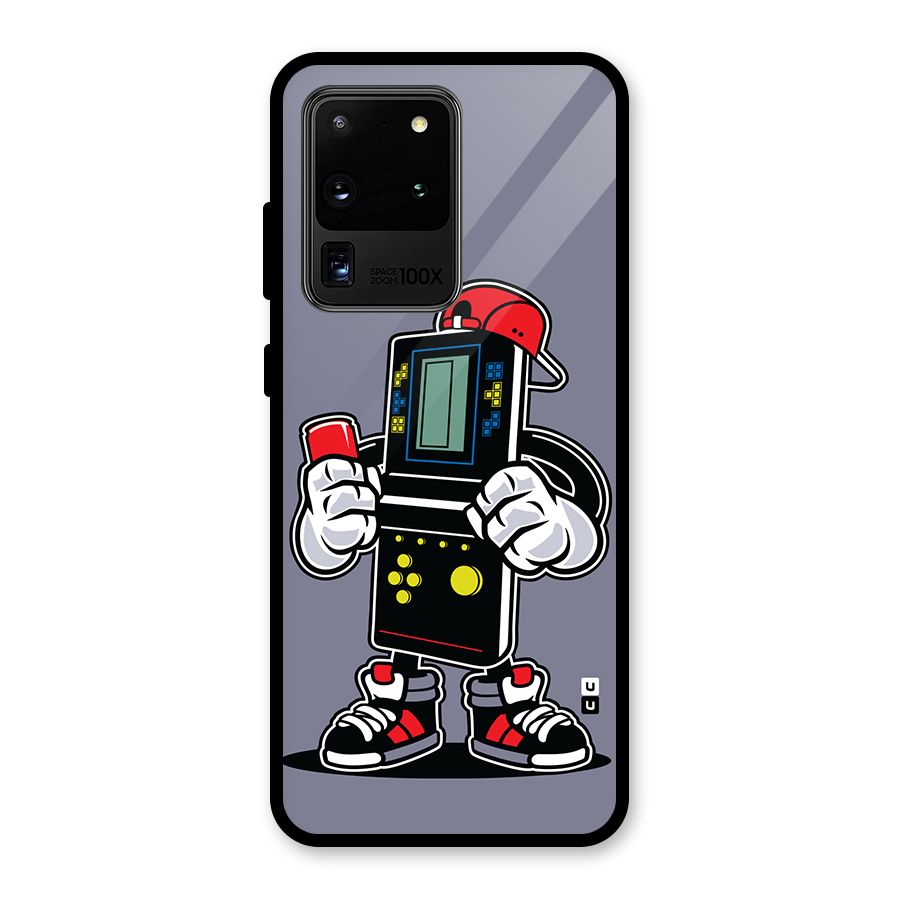 Retro Boy Glass Back Case for Galaxy S20 Ultra