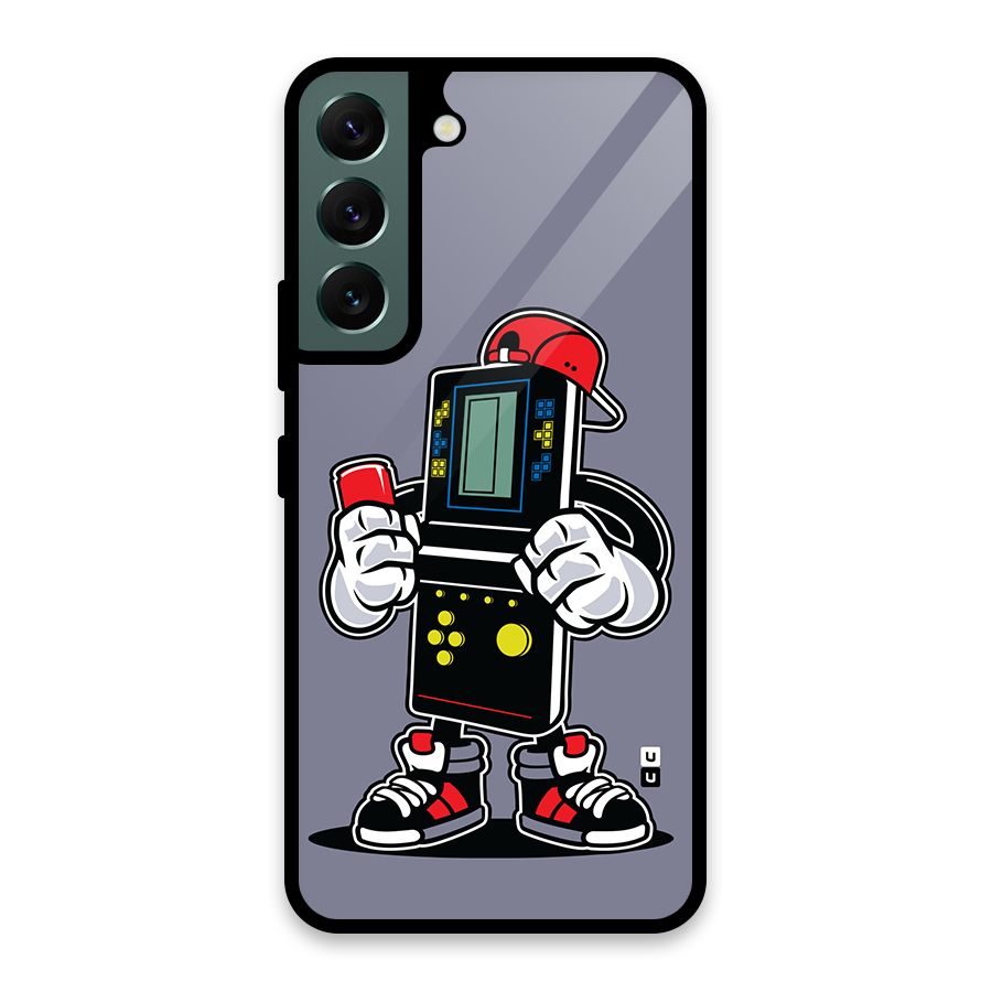 Retro Boy Glass Back Case for Galaxy S22 5G