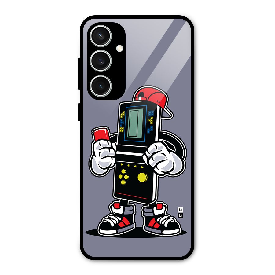 Retro Boy Glass Back Case for Galaxy S23 FE