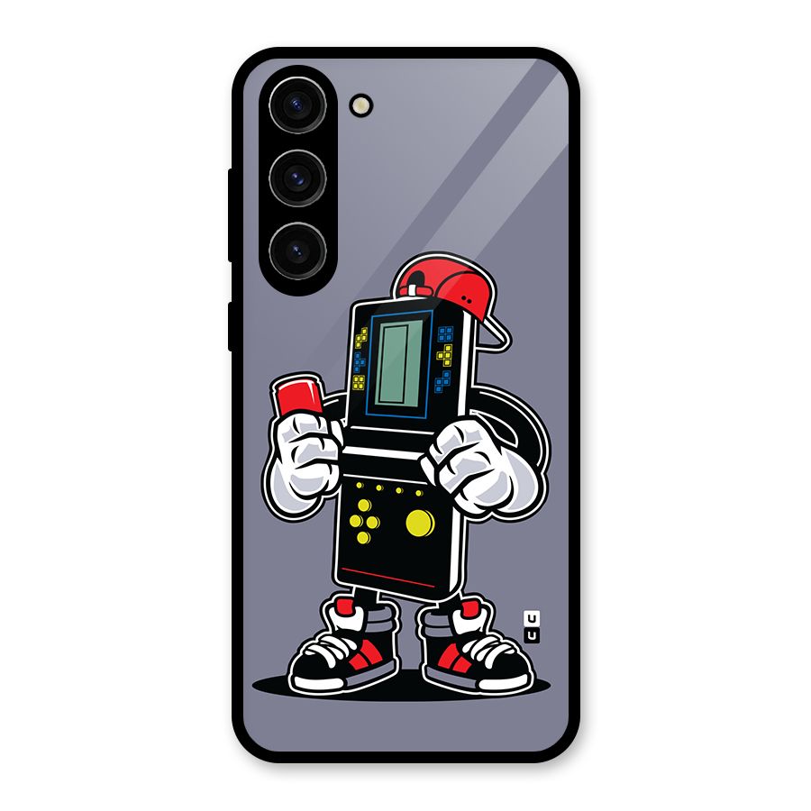 Retro Boy Glass Back Case for Galaxy S23 Plus