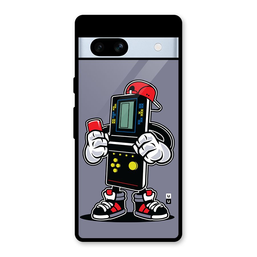 Retro Boy Glass Back Case for Google Pixel 7a