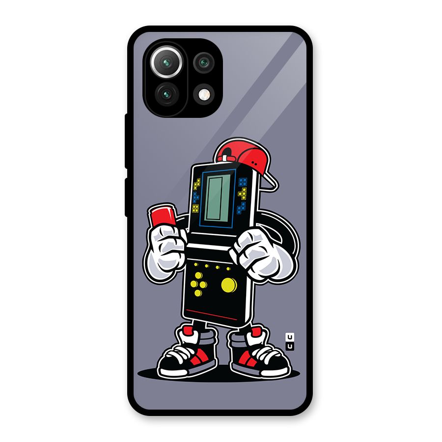Retro Boy Glass Back Case for Mi 11 Lite NE 5G