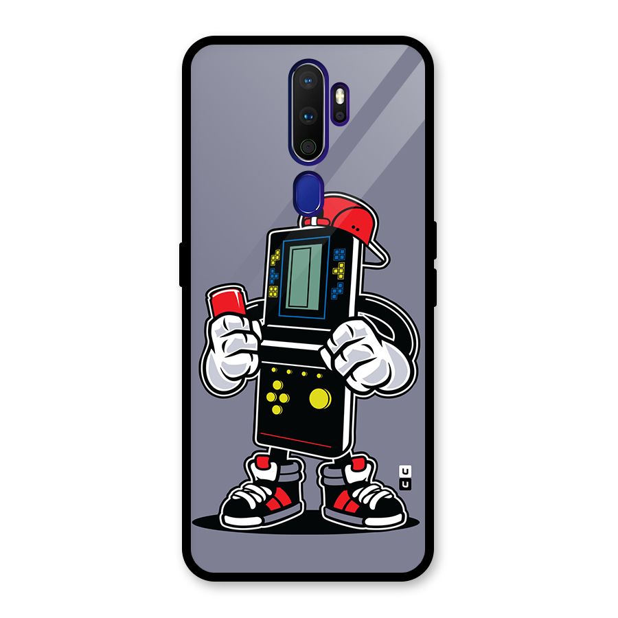 Retro Boy Glass Back Case for Oppo A9 (2020)