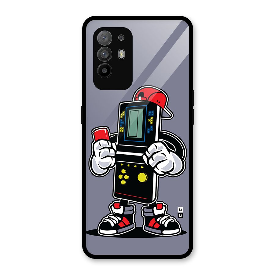 Retro Boy Glass Back Case for Oppo F19 Pro Plus 5G