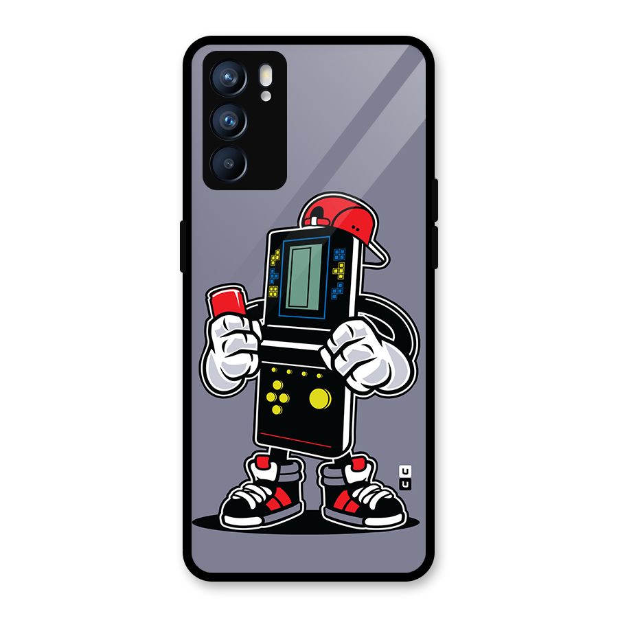 Retro Boy Glass Back Case for Oppo Reno6 5G