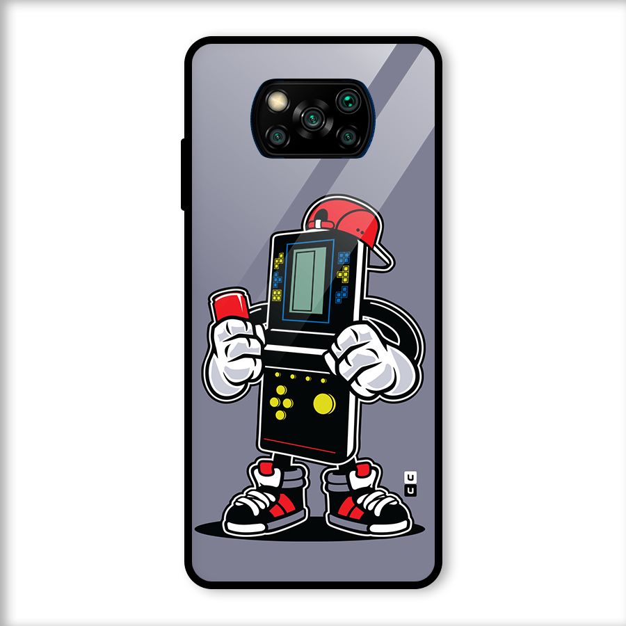 Retro Boy Glass Back Case for Poco X3