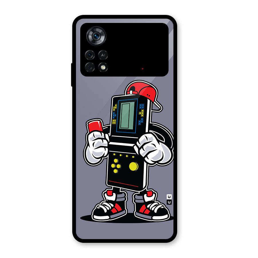 Retro Boy Glass Back Case for Poco X4 Pro 5G