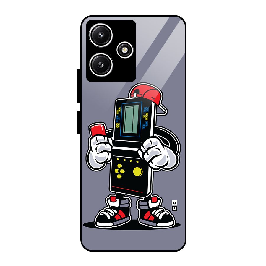 Retro Boy Glass Back Case for Redmi 12 5G