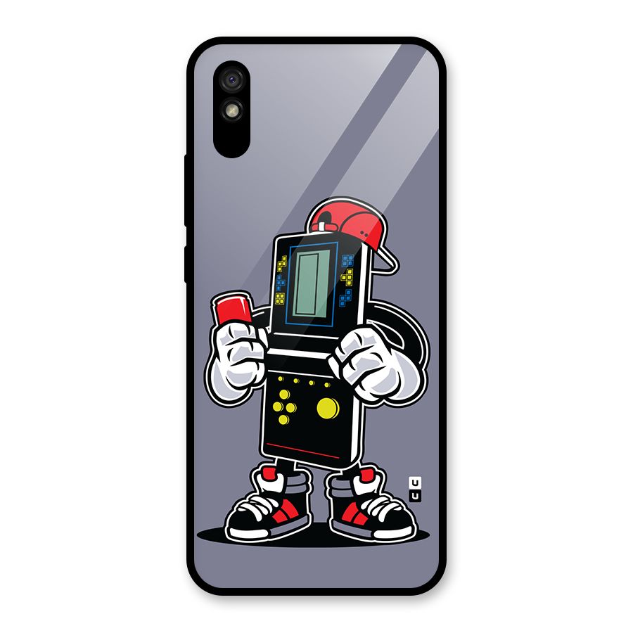 Retro Boy Glass Back Case for Redmi 9A