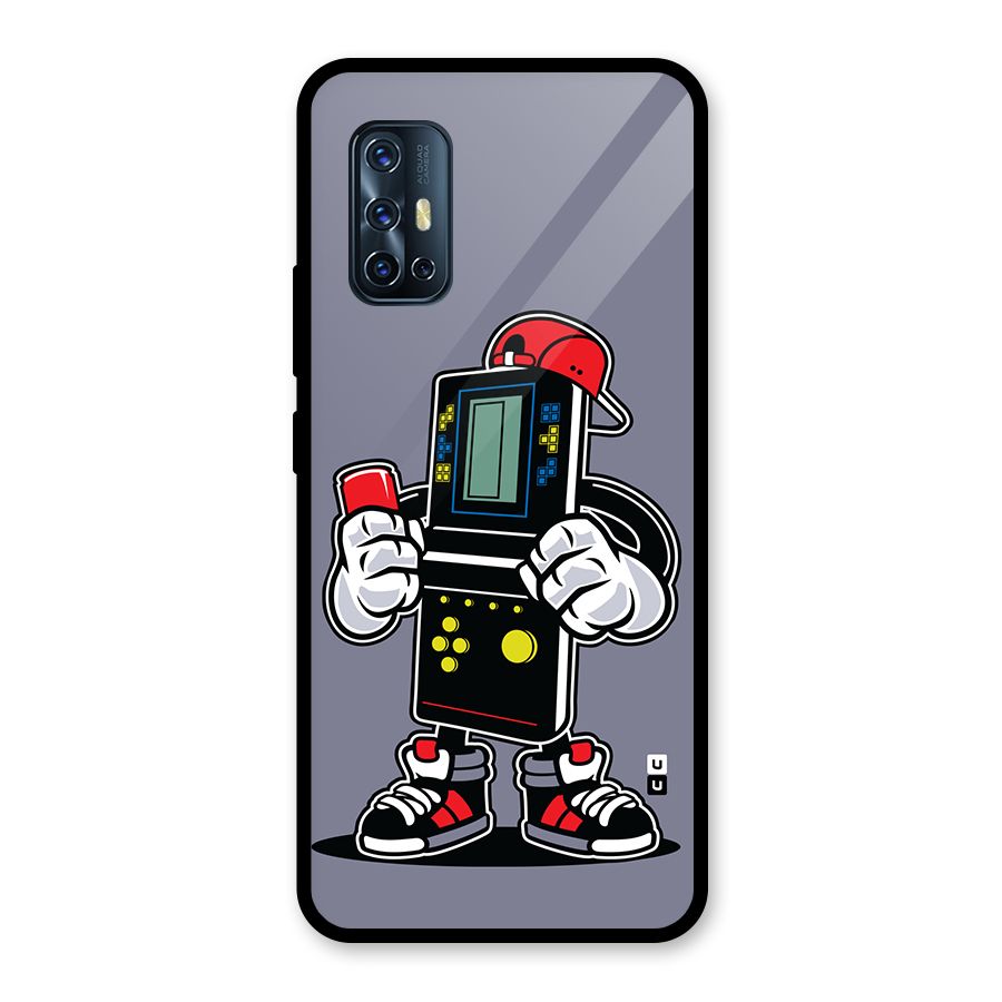 Retro Boy Glass Back Case for Vivo V17
