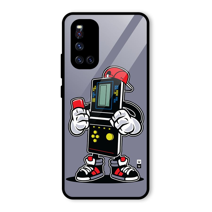 Retro Boy Glass Back Case for Vivo V19