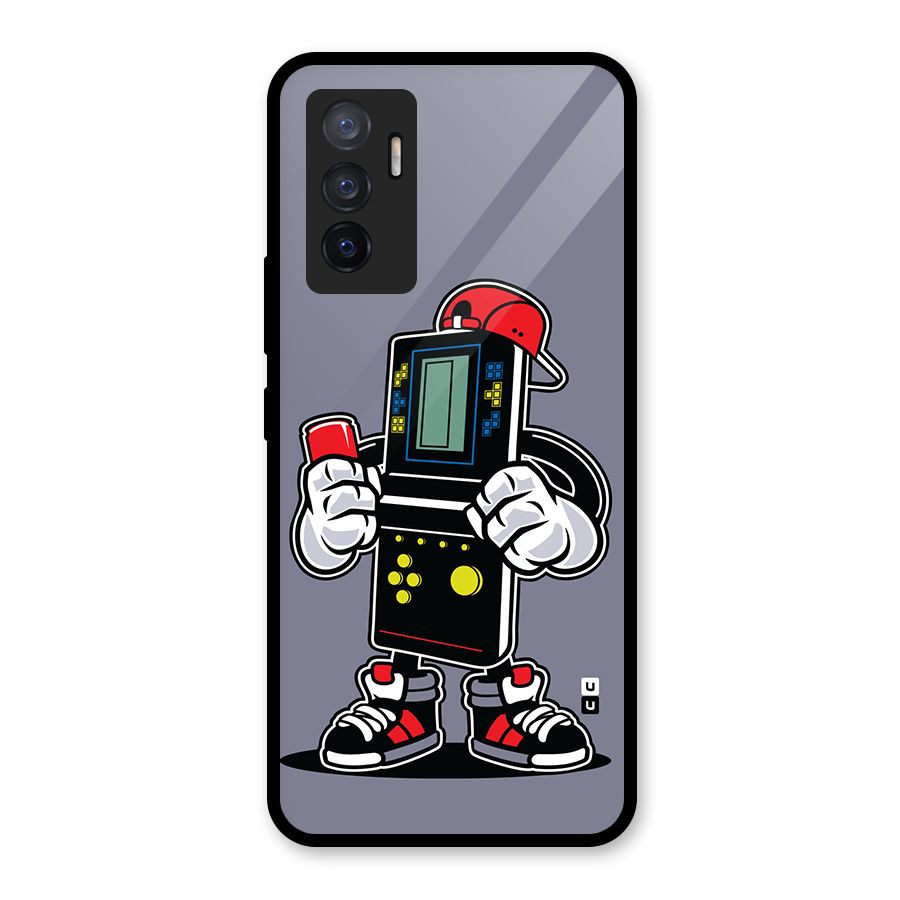 Retro Boy Glass Back Case for Vivo V23e