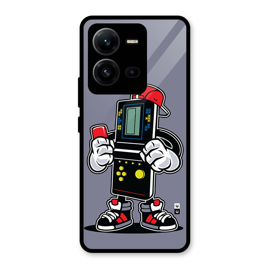 Retro Boy Glass Back Case for Vivo V25