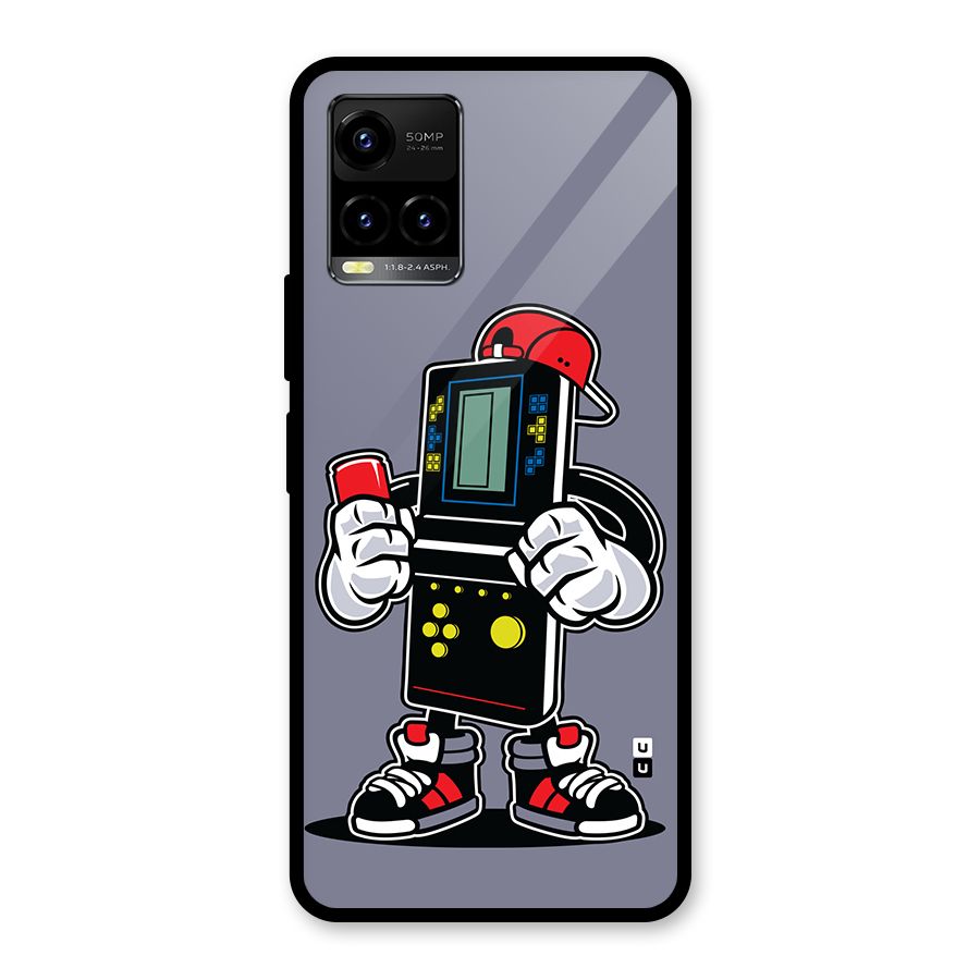 Retro Boy Glass Back Case for Vivo Y21T