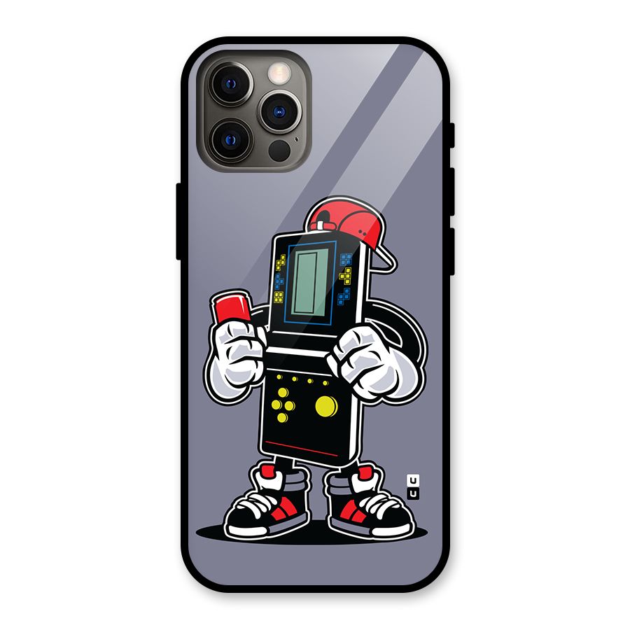 Retro Boy Glass Back Case for iPhone 12 Pro