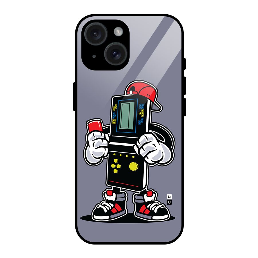 Retro Boy Glass Back Case for iPhone 15