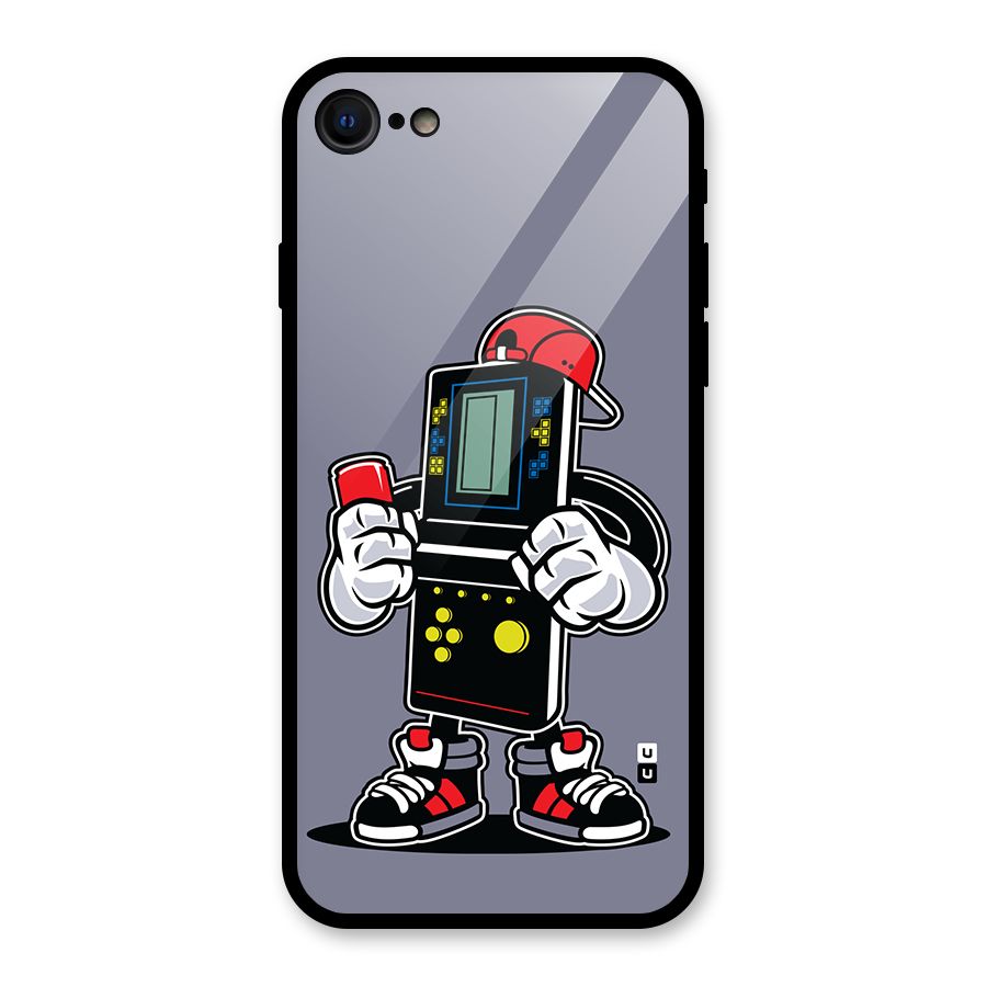 Retro Boy Glass Back Case for iPhone 7