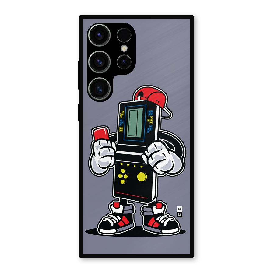 Retro Boy Metal Back Case for Galaxy S23 Ultra