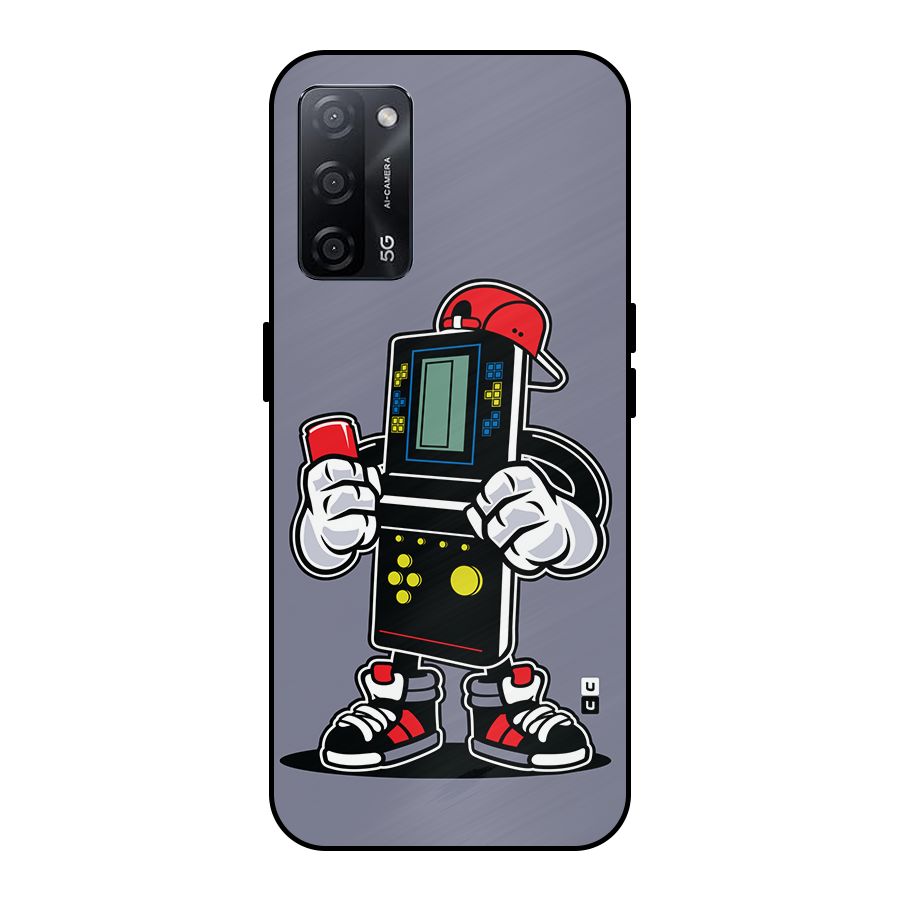 Retro Boy Metal Back Case for Oppo A53s 5G