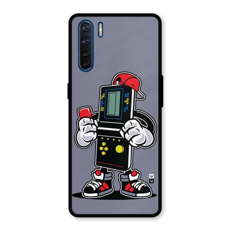 Retro Boy Metal Back Case for Oppo F15