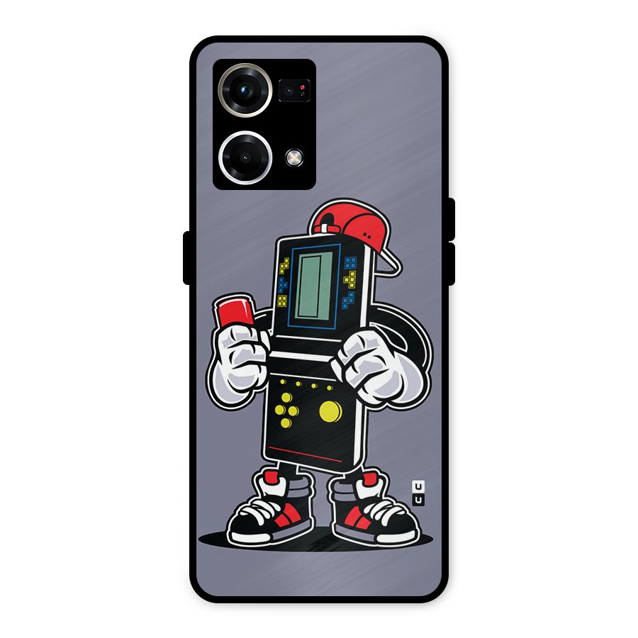 Retro Boy Metal Back Case for Oppo F21 Pro 4G