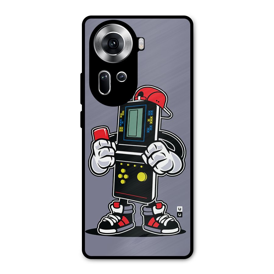 Retro Boy Metal Back Case for Oppo Reno11 5G