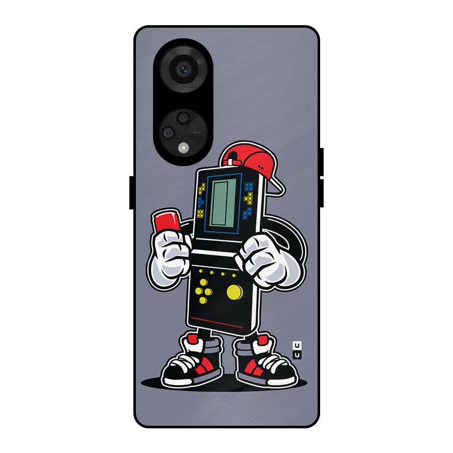 Retro Boy Metal Back Case for Reno8 T 5G