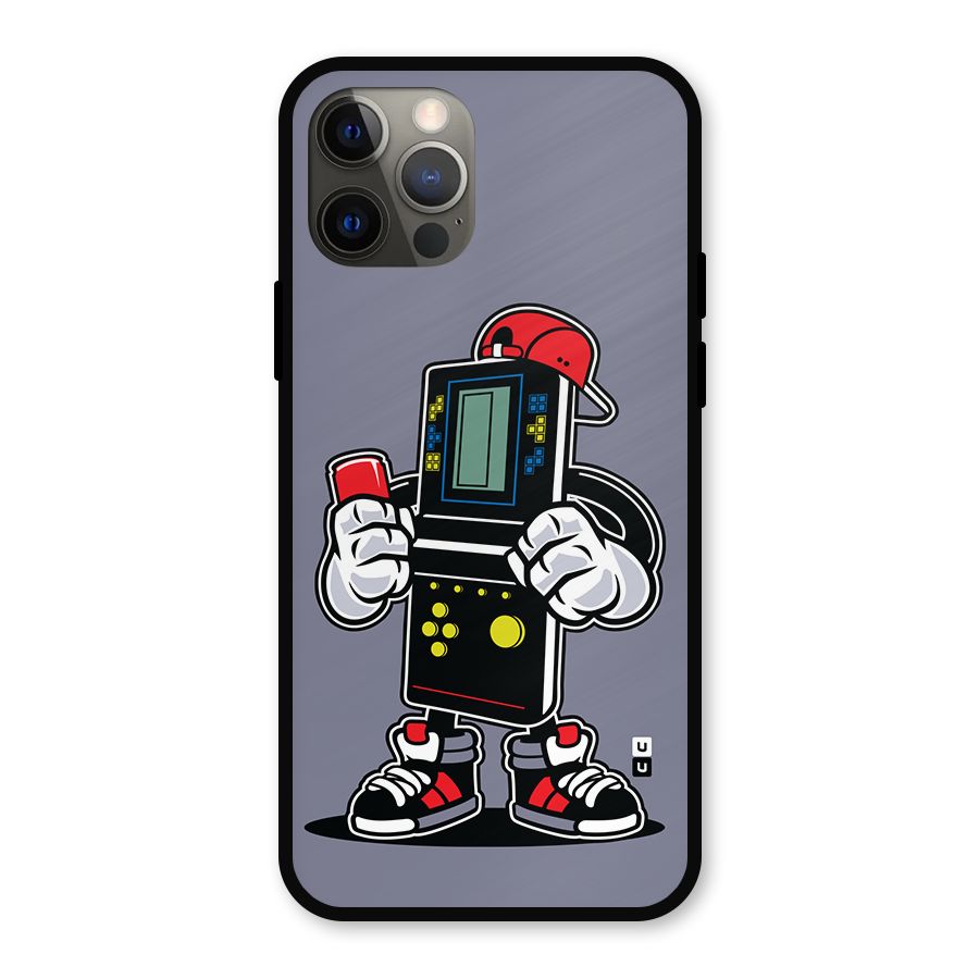 Retro Boy Metal Back Case for iPhone 12 Pro