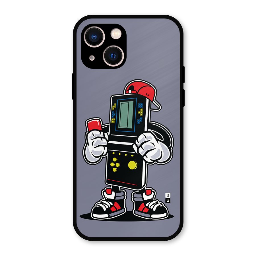 Retro Boy Metal Back Case for iPhone 13