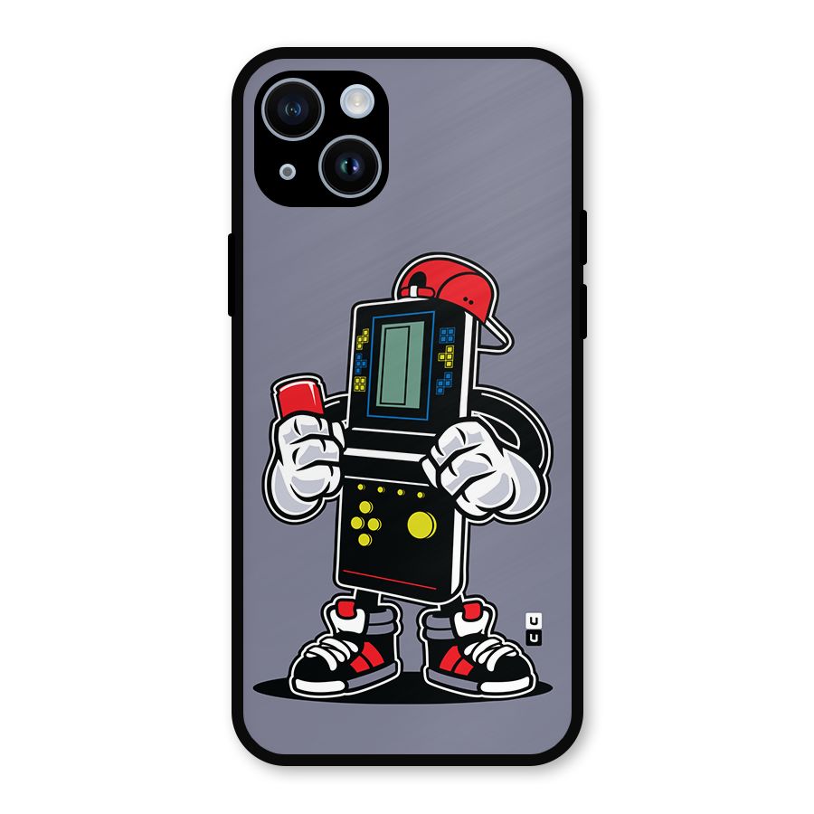 Retro Boy Metal Back Case for iPhone 14