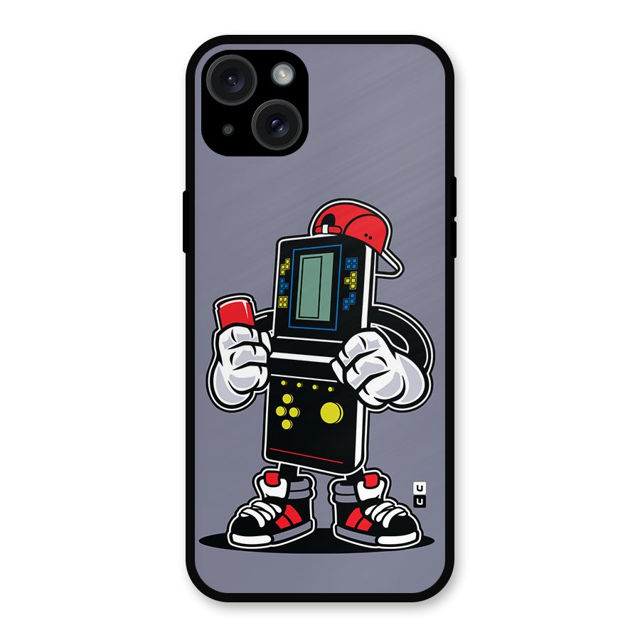 Retro Boy Metal Back Case for iPhone 15 Plus
