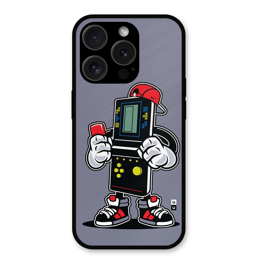 Retro Boy Metal Back Case for iPhone 15 Pro