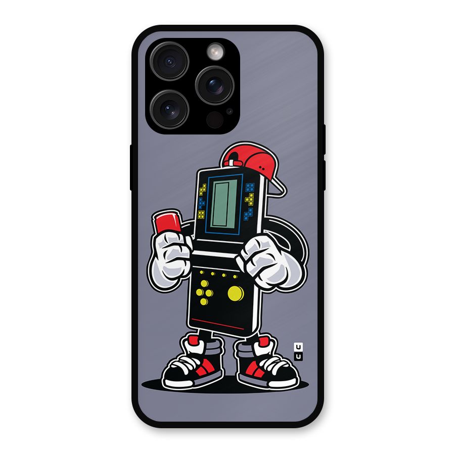 Retro Boy Metal Back Case for iPhone 15 Pro Max