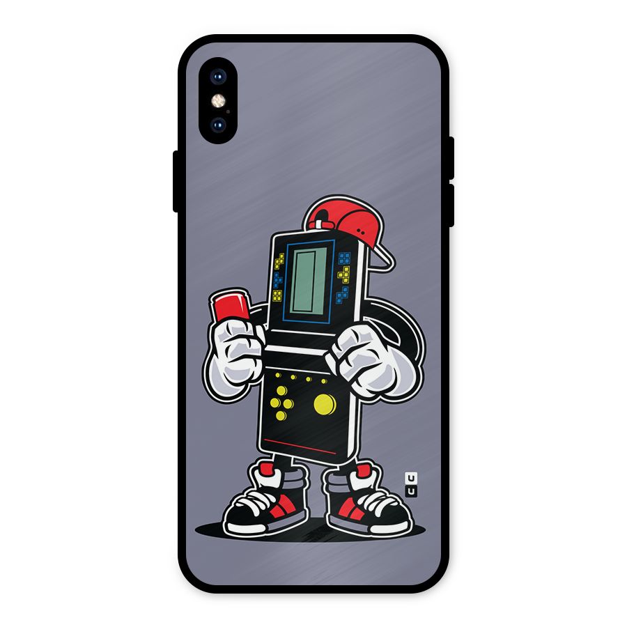 Retro Boy Metal Back Case for iPhone XS Max