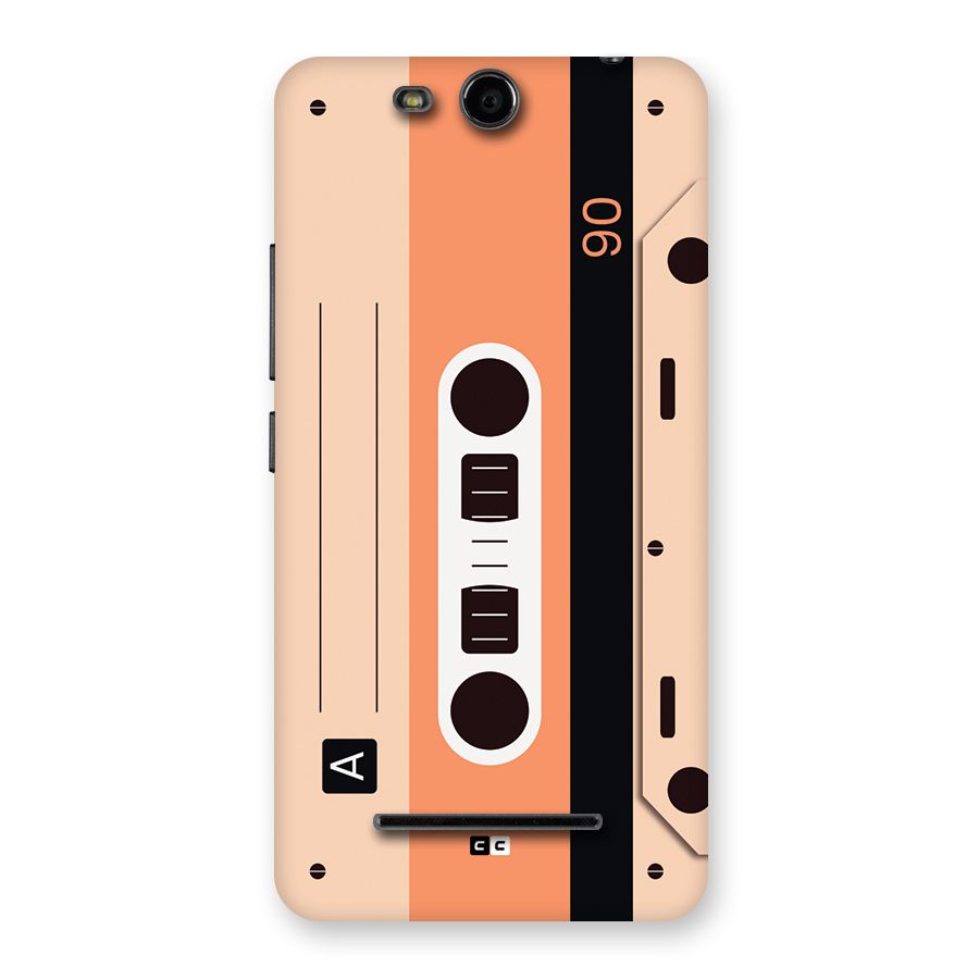 Retro Cassete Back Case for Canvas Juice 3 Q392