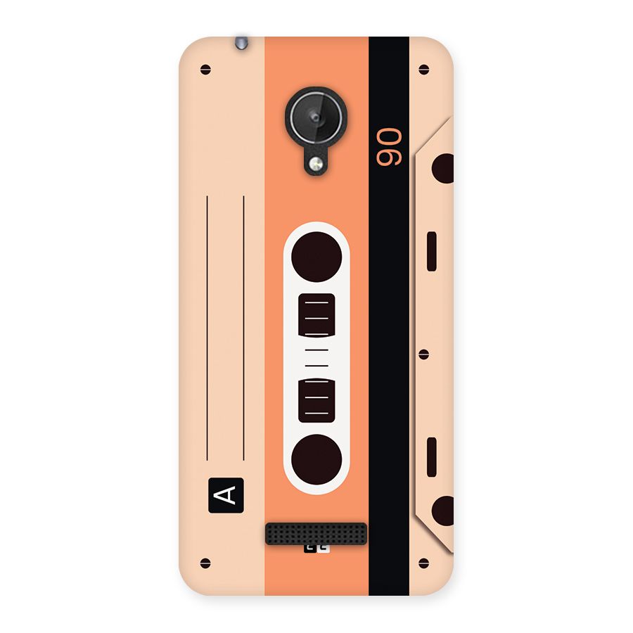 Retro Cassete Back Case for Canvas Spark Q380