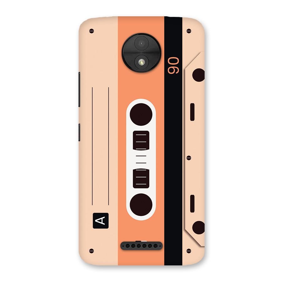 Retro Cassete Back Case for Moto C
