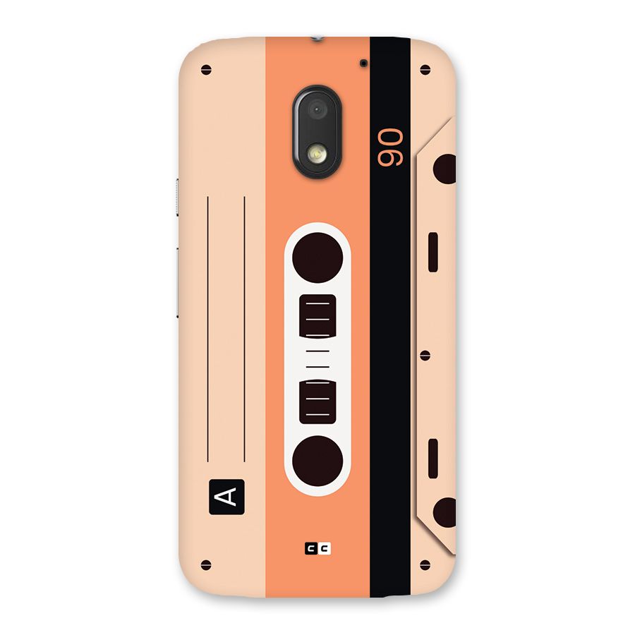 Retro Cassete Back Case for Moto E3 Power