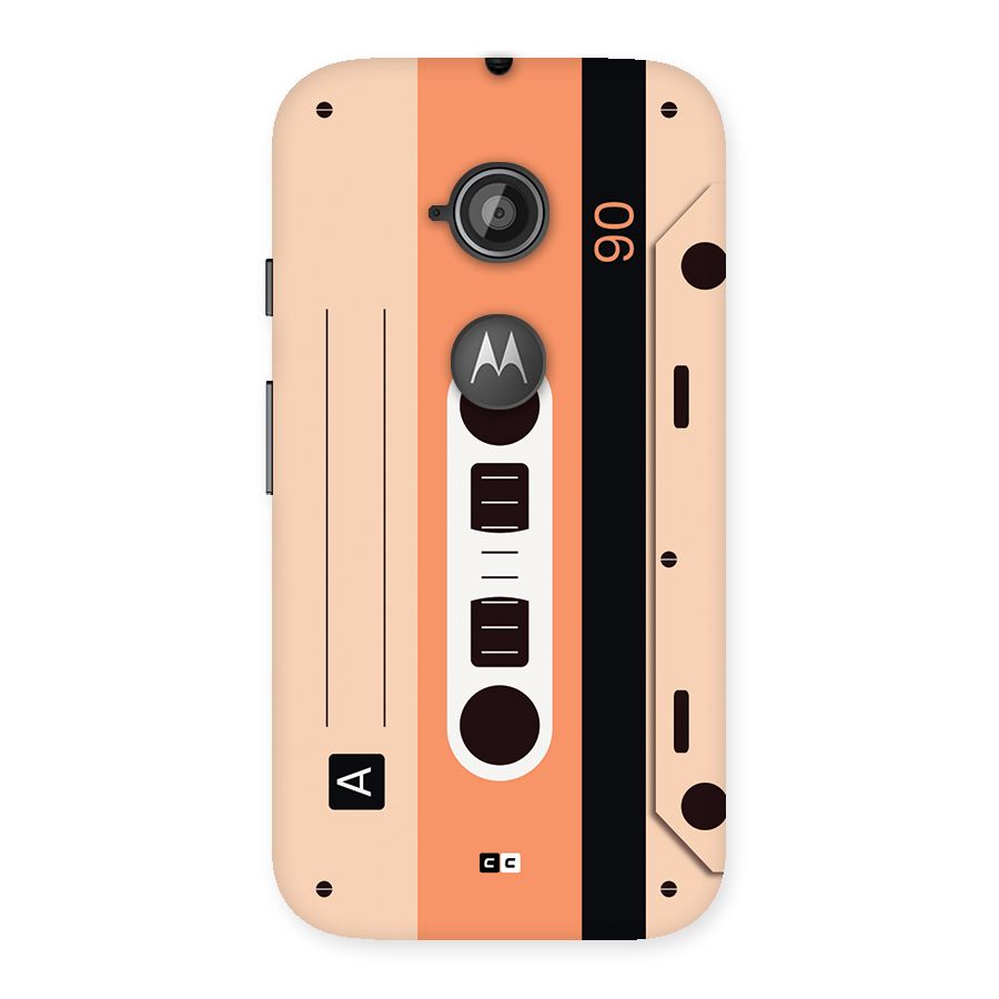 Retro Cassete Back Case for Moto E 2nd Gen